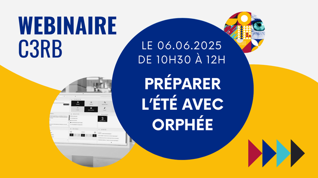 Webinaire C3rb du 06 juin 2025 : préparer l'été avec Orphée